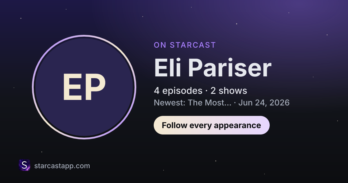The preview card for Eli Pariser