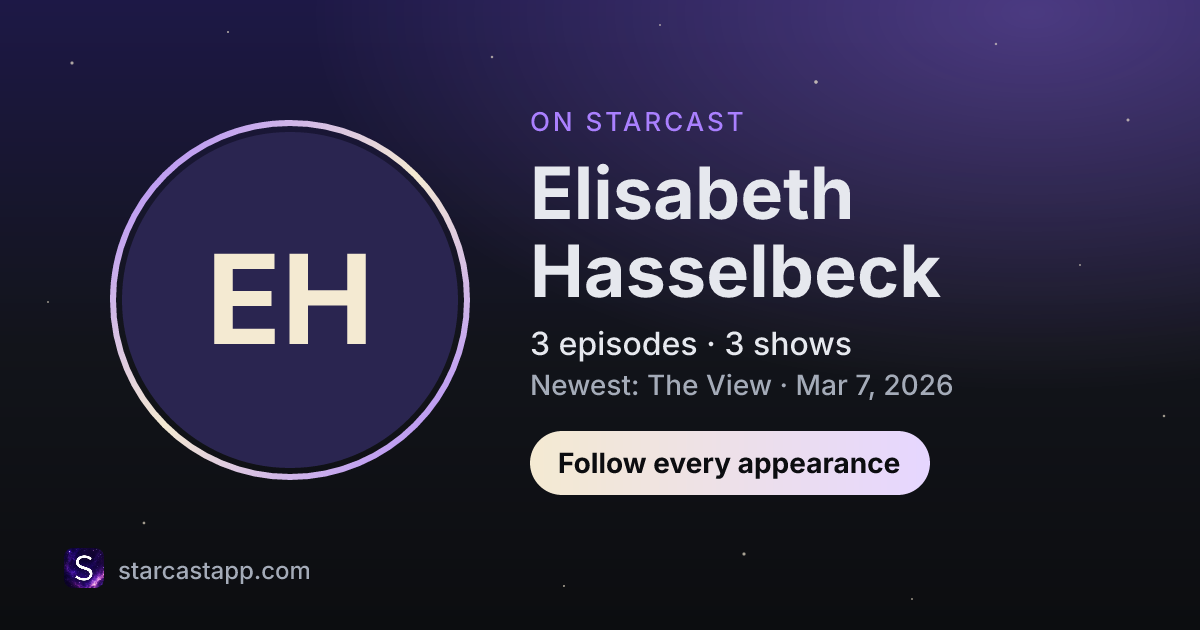 The preview card for Elisabeth Hasselbeck