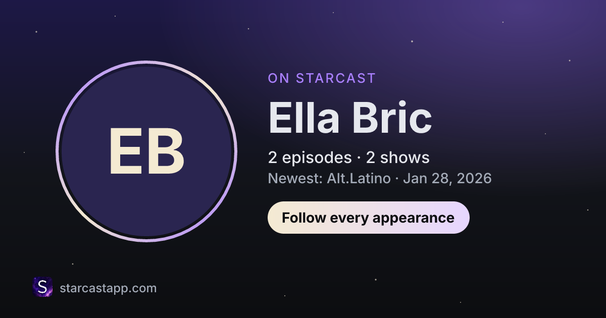 The preview card for Ella Bric