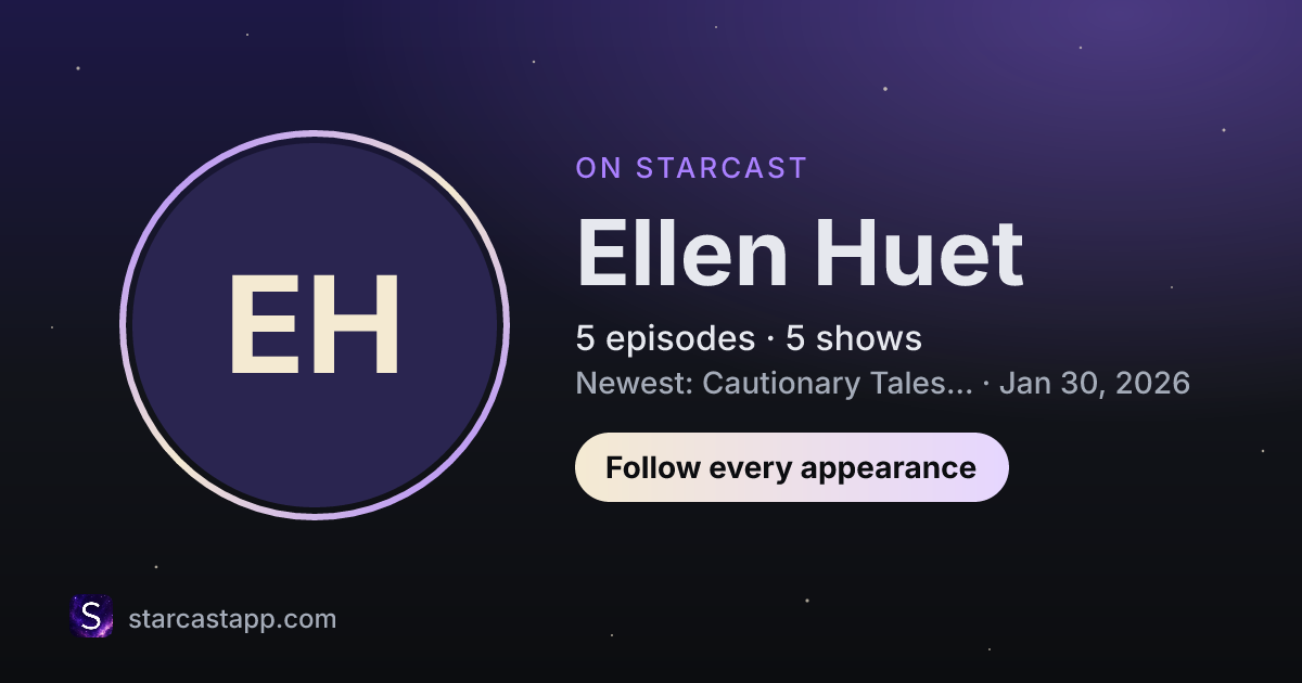 The preview card for Ellen Huet
