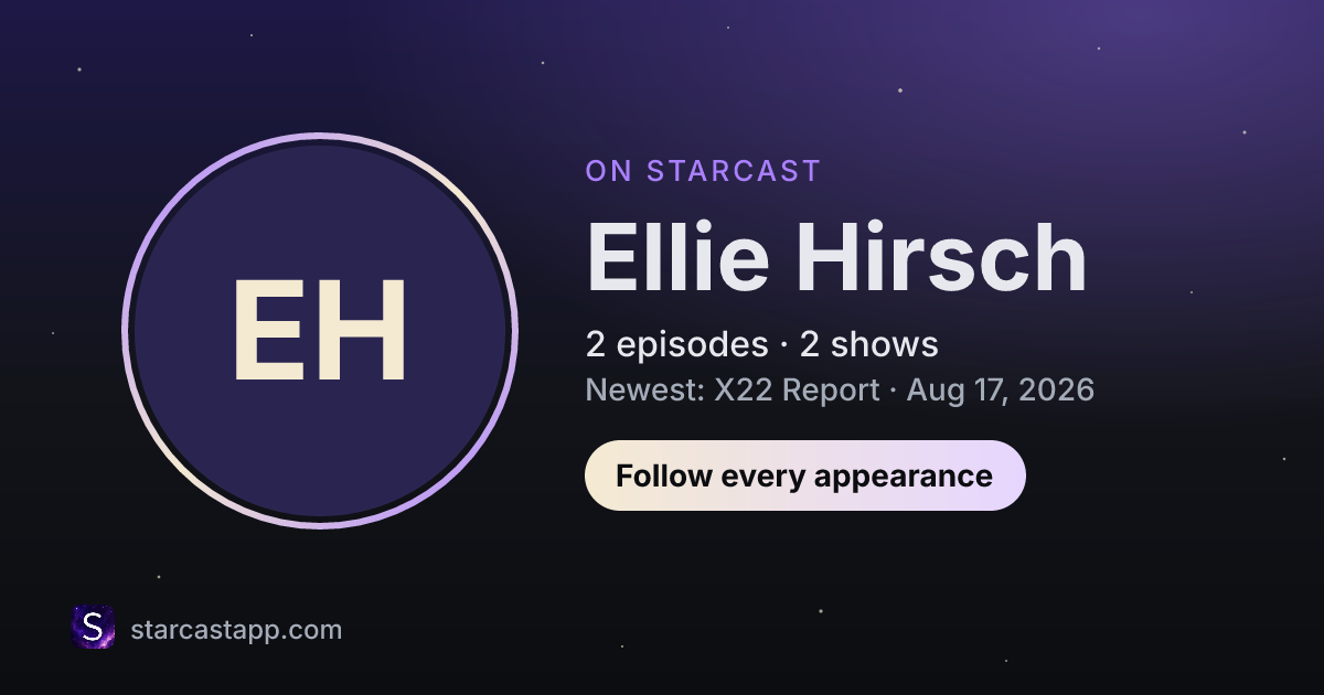 The preview card for Ellie Hirsch