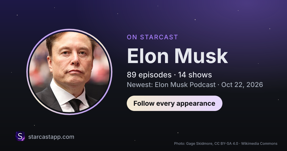 The preview card for Elon Musk