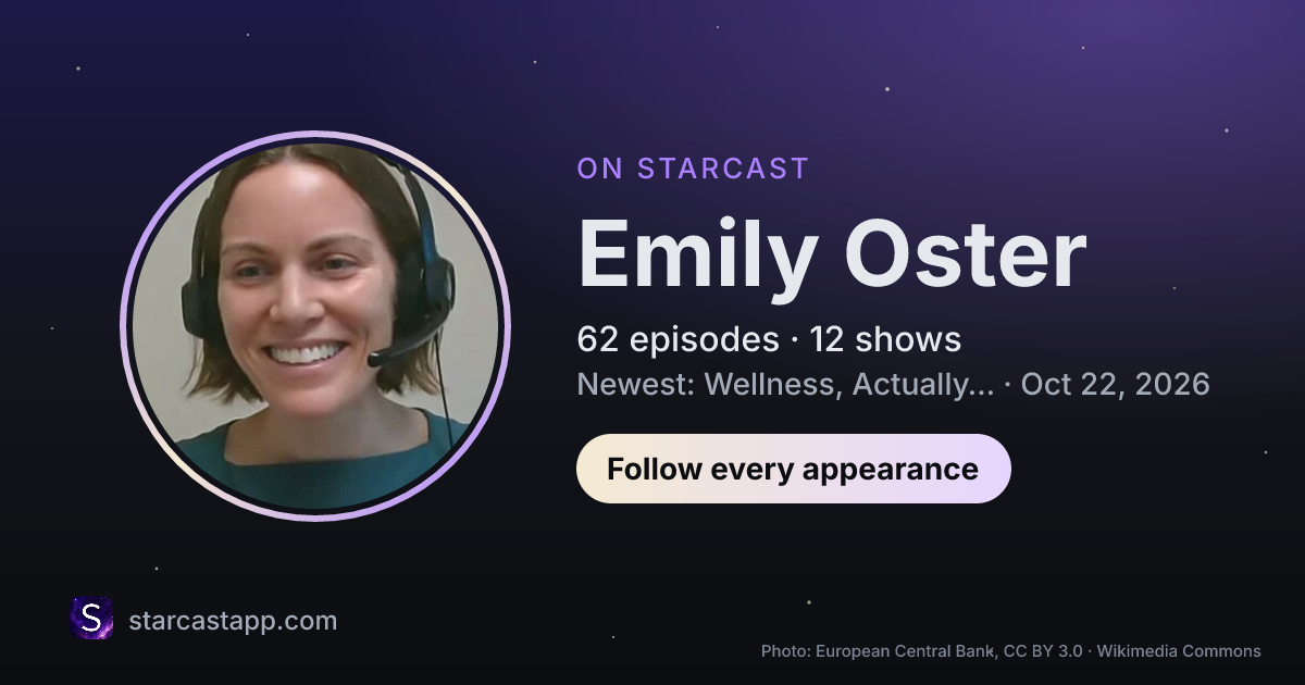 The preview card for Emily Oster