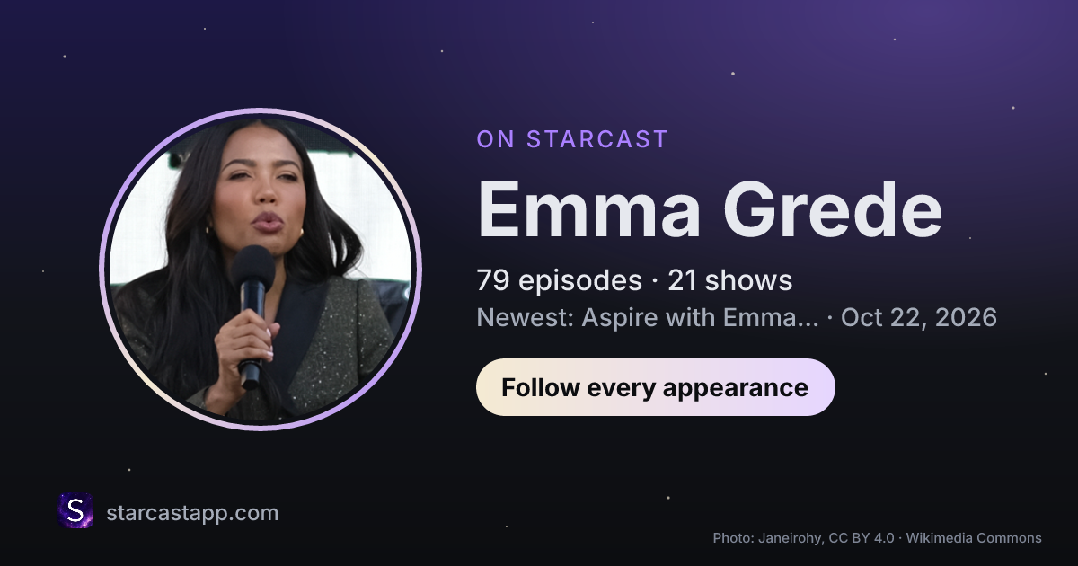 The preview card for Emma Grede