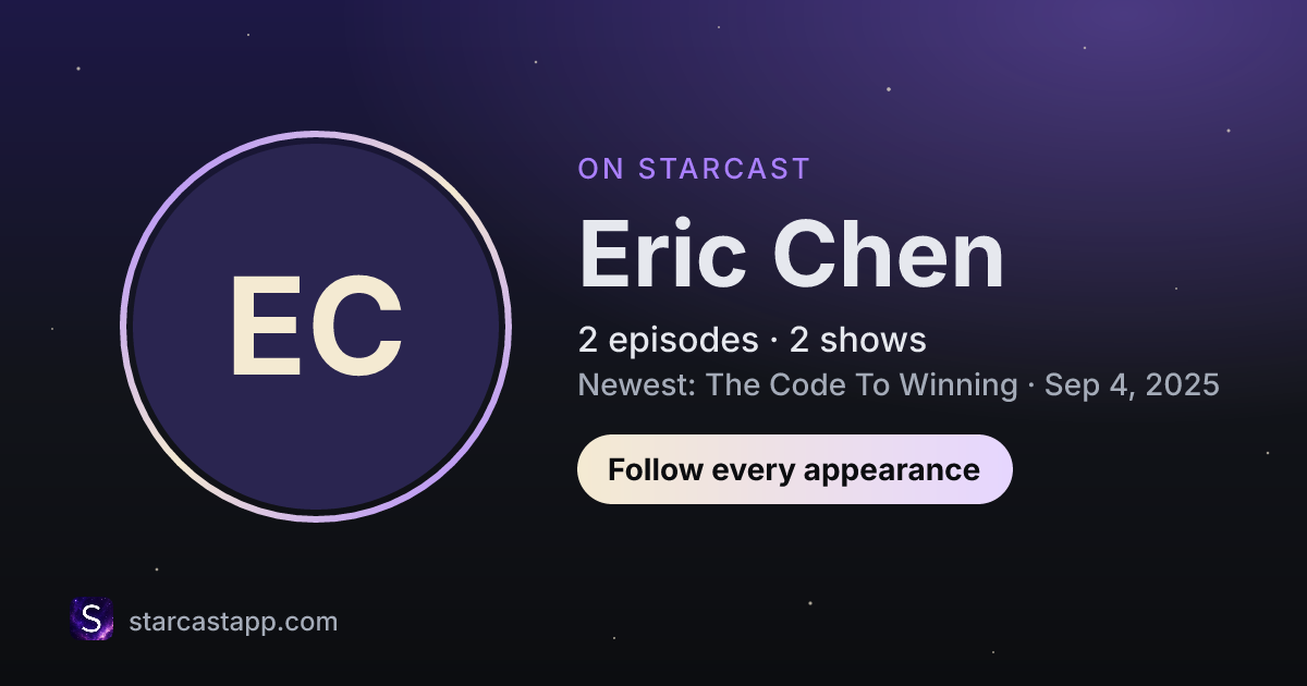 The preview card for Eric Chen