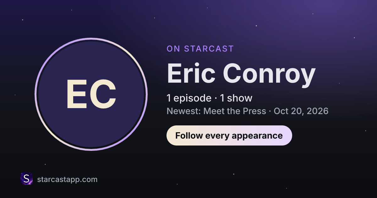 The preview card for Eric Conroy