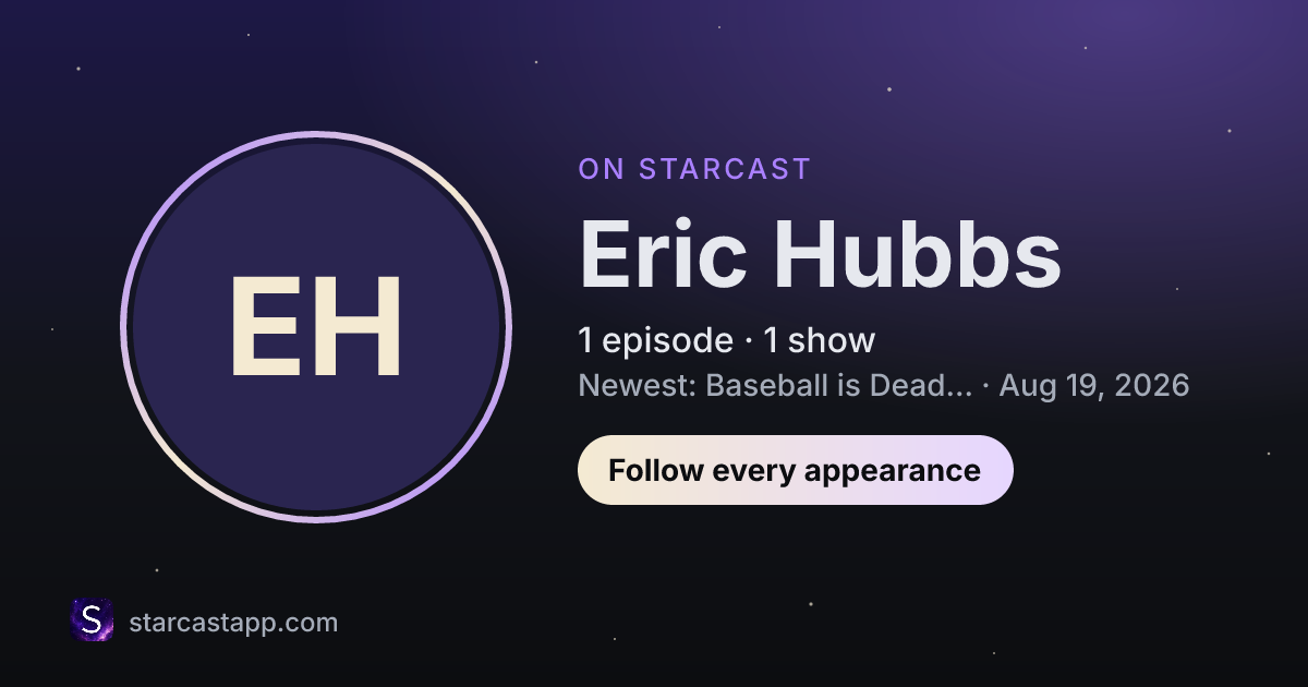 The preview card for Eric Hubbs