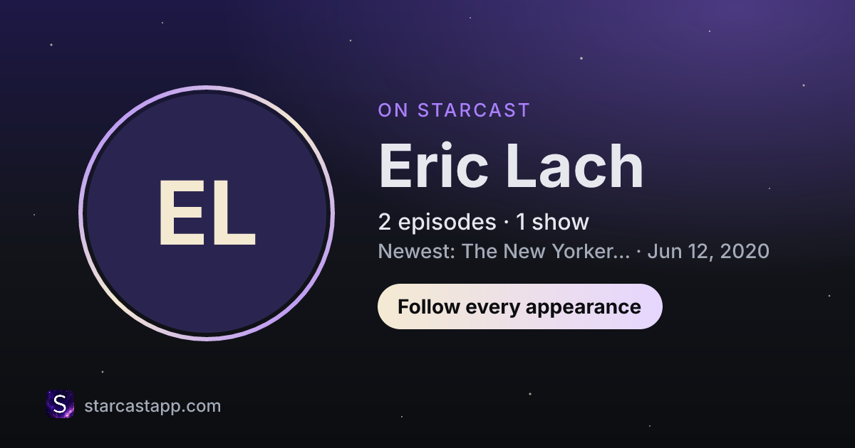 The preview card for Eric Lach