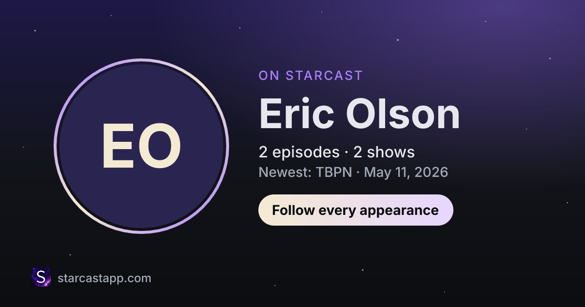 The preview card for Eric Olson