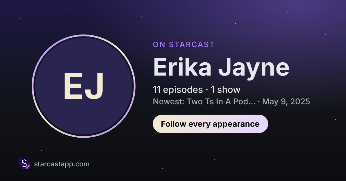 The preview card for Erika Jayne