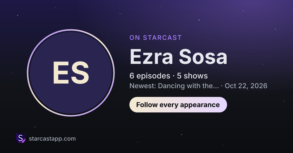 The preview card for Ezra Sosa