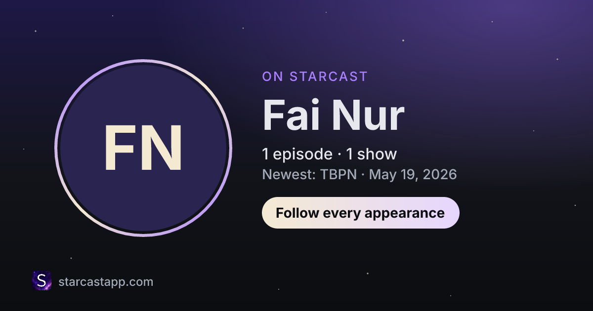 The preview card for Fai Nur
