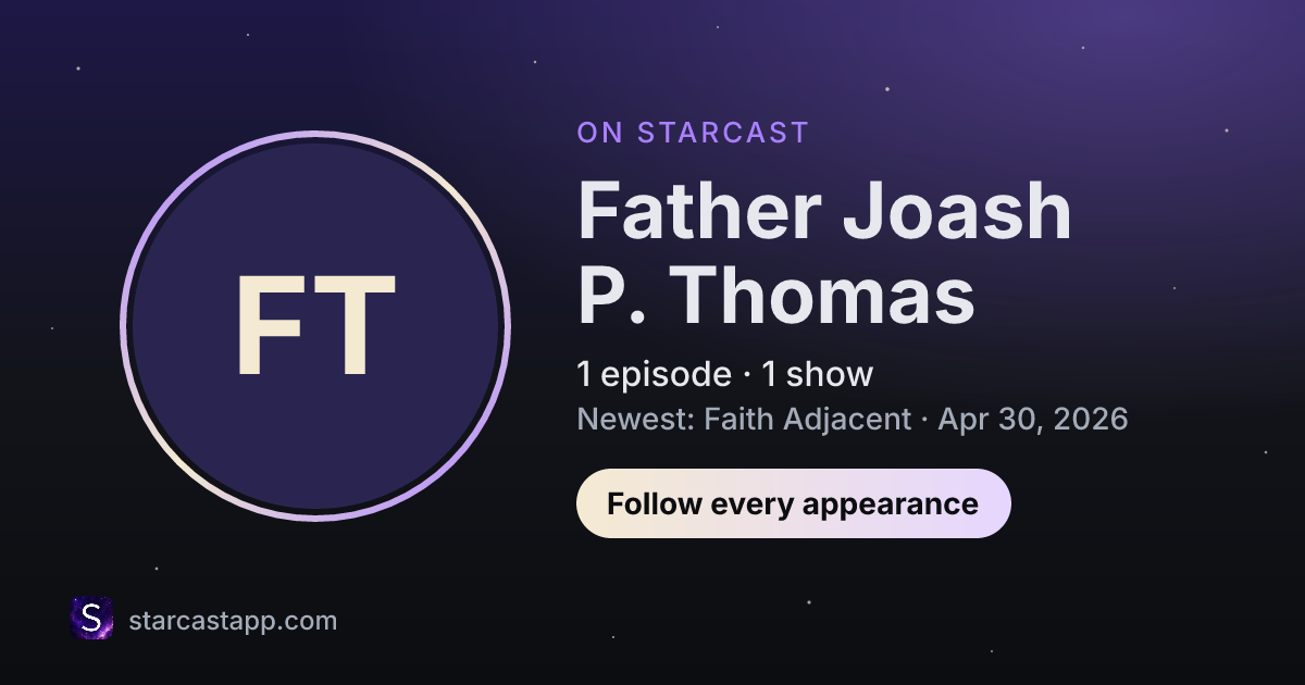 The preview card for Father Joash P. Thomas