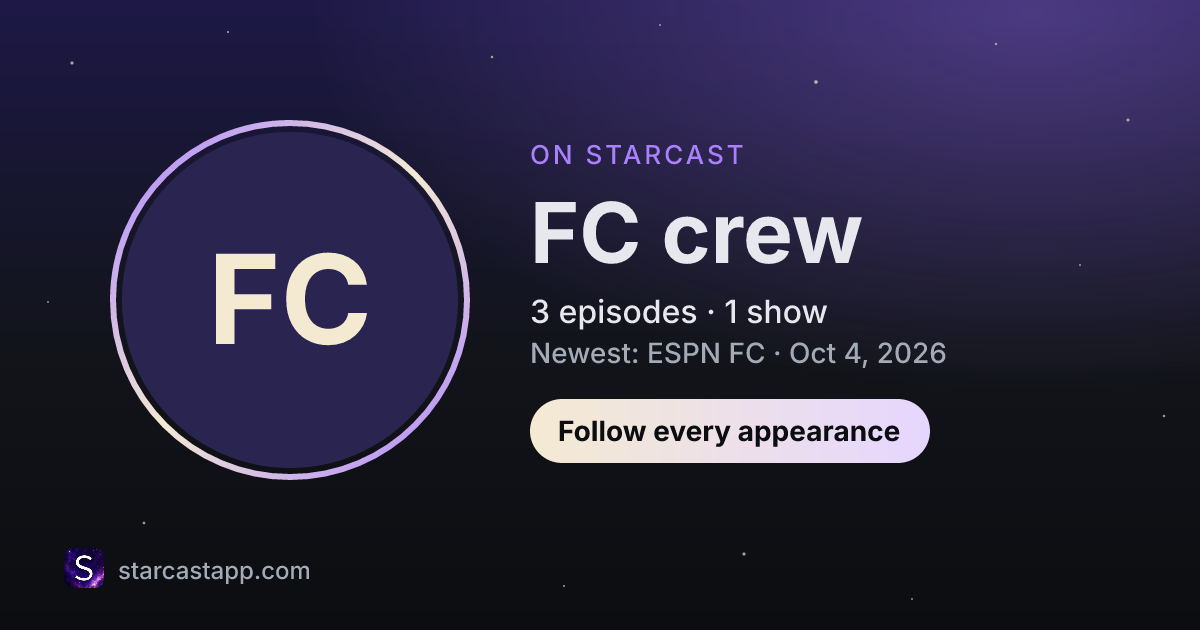 The preview card for FC crew