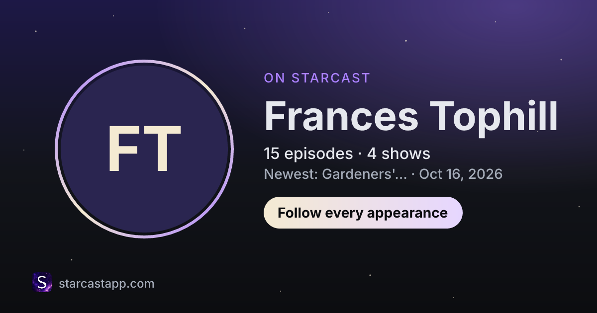 The preview card for Frances Tophill