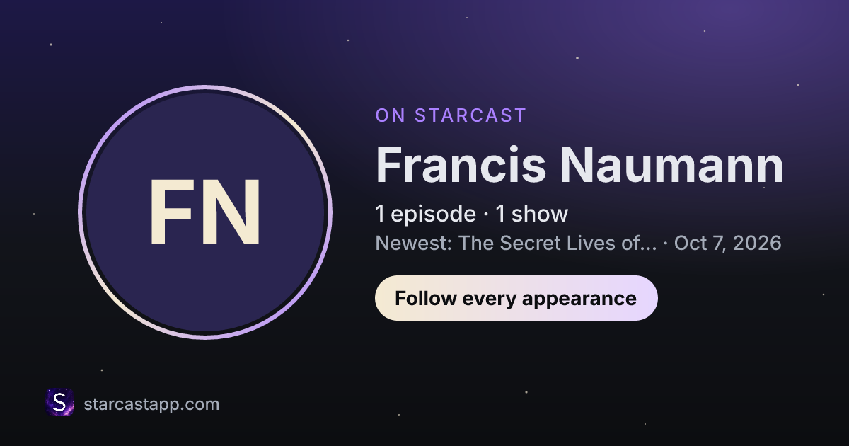 The preview card for Francis Naumann
