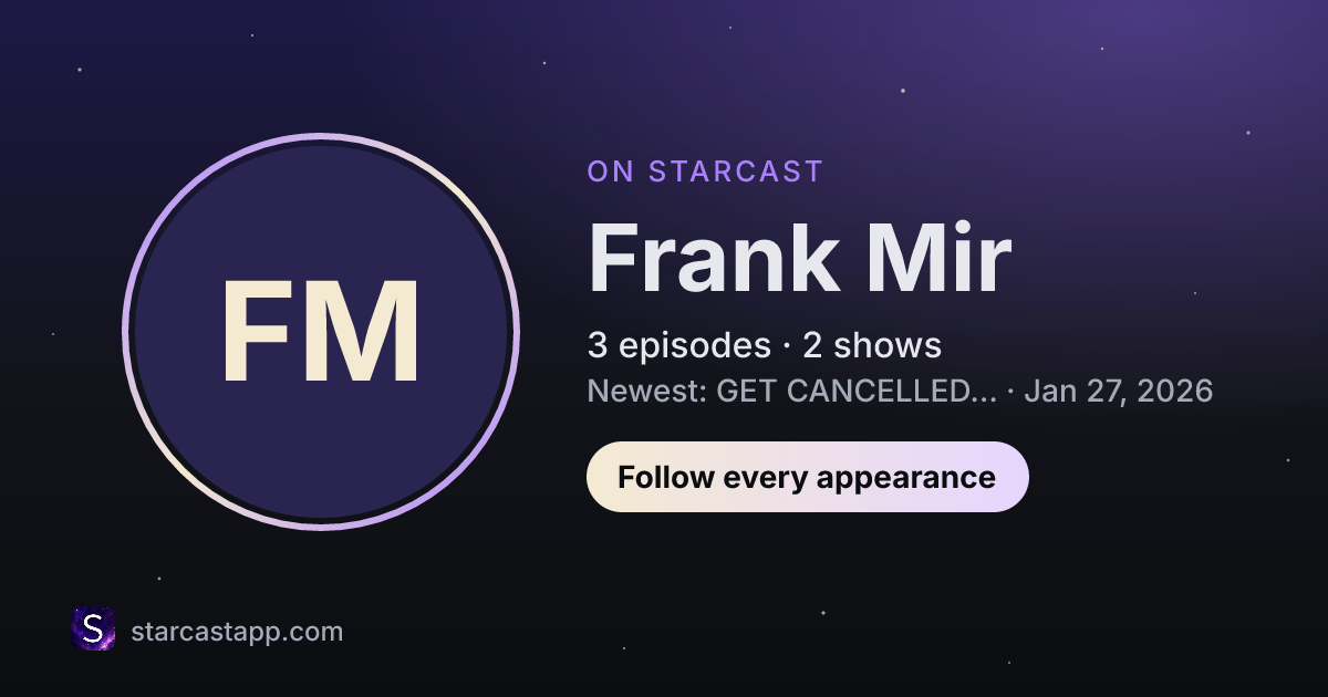 The preview card for Frank Mir