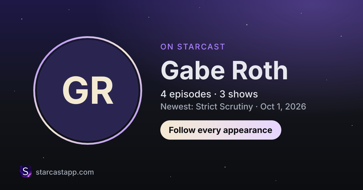 The preview card for Gabe Roth