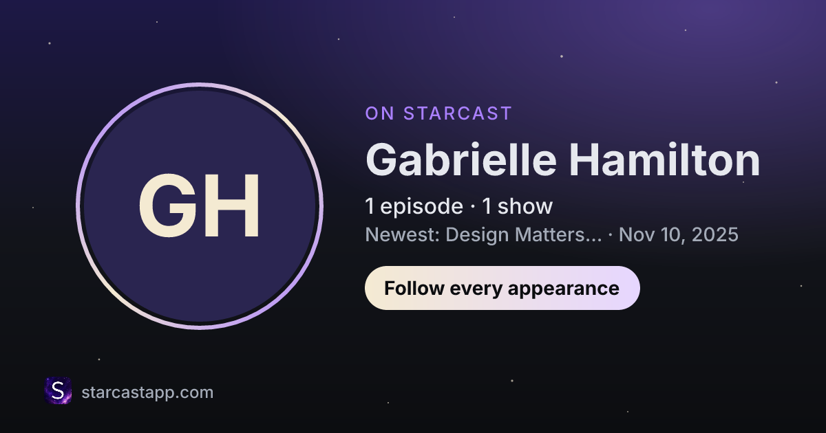 The preview card for Gabrielle Hamilton