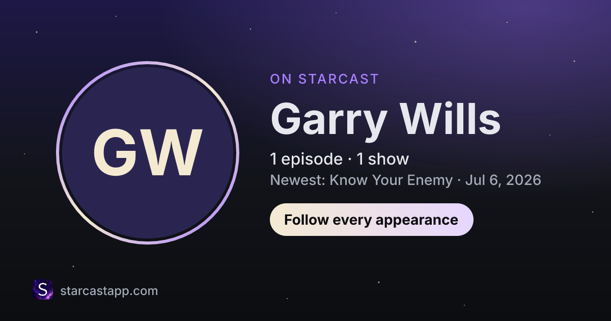 The preview card for Garry Wills