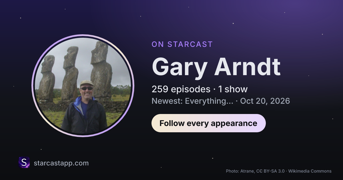 The preview card for Gary Arndt