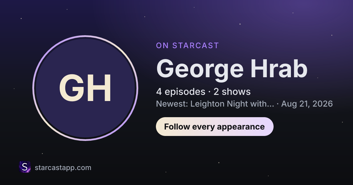 The preview card for George Hrab
