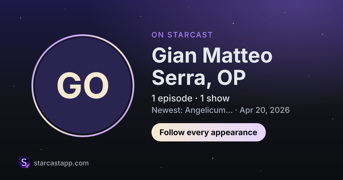 The preview card for Gian Matteo Serra, OP