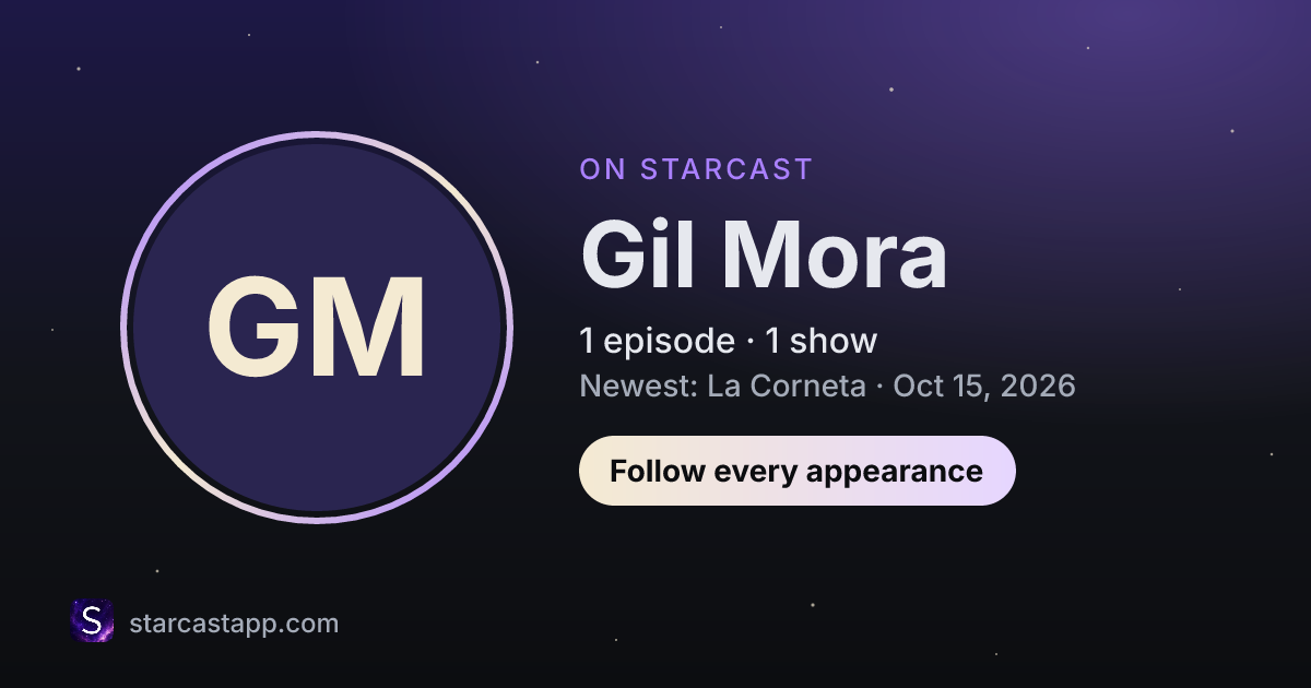 The preview card for Gil Mora
