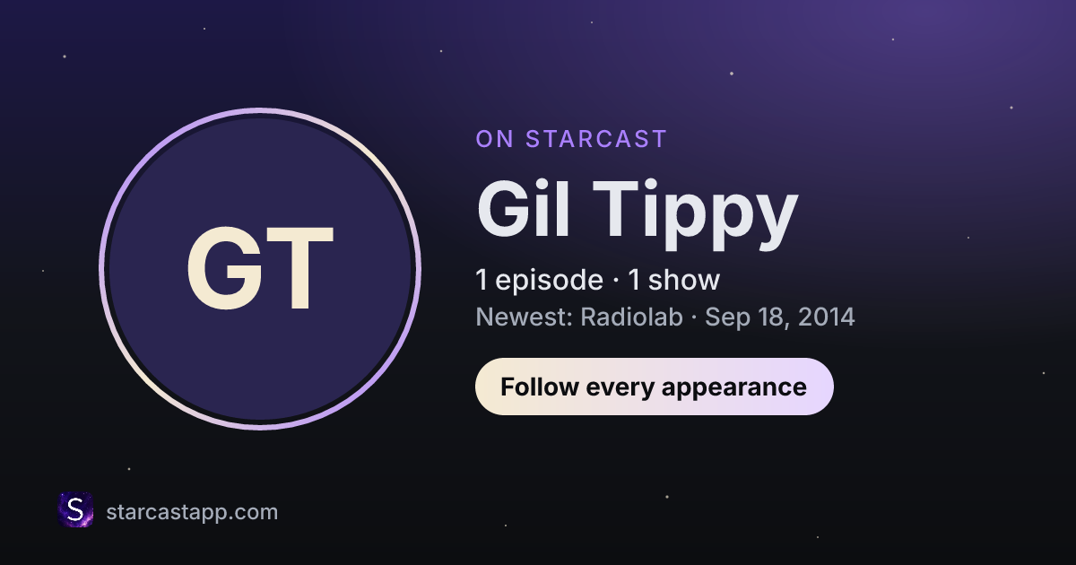 The preview card for Gil Tippy