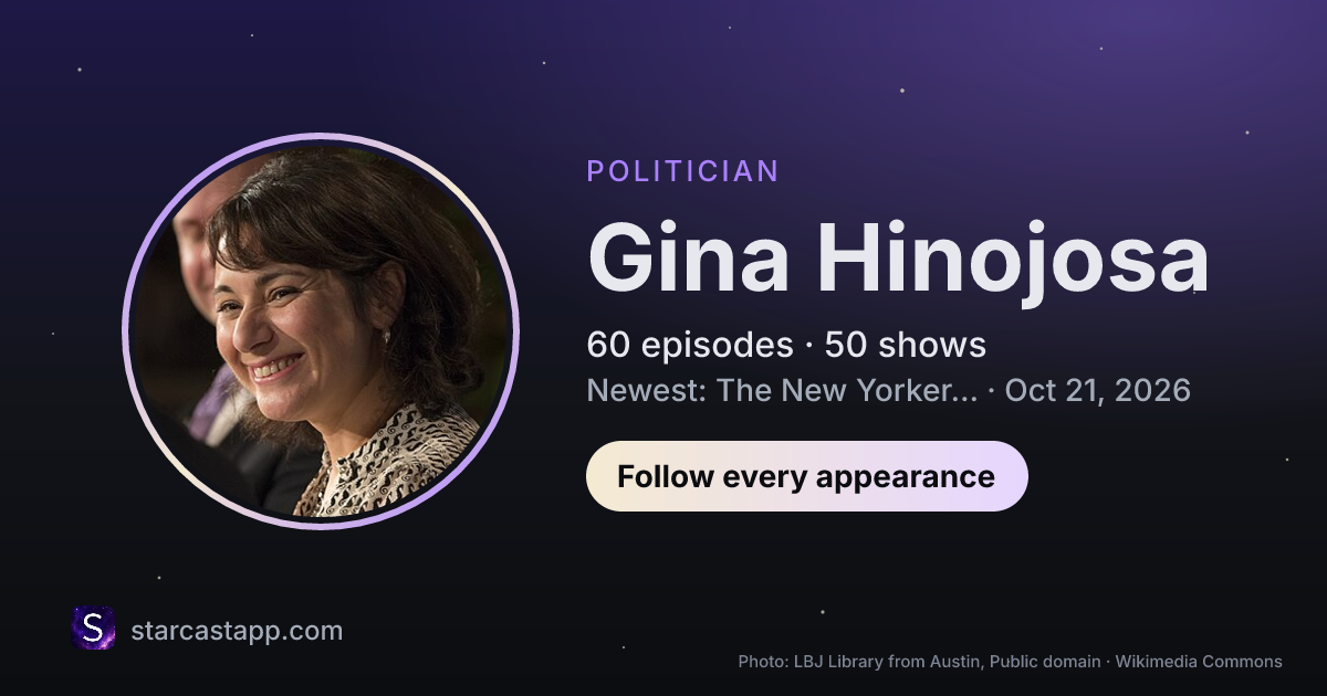 The preview card for Gina Hinojosa
