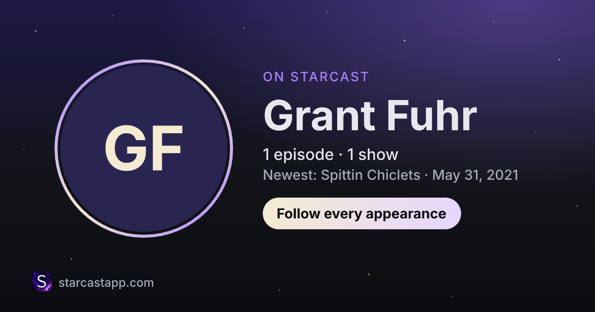 The preview card for Grant Fuhr