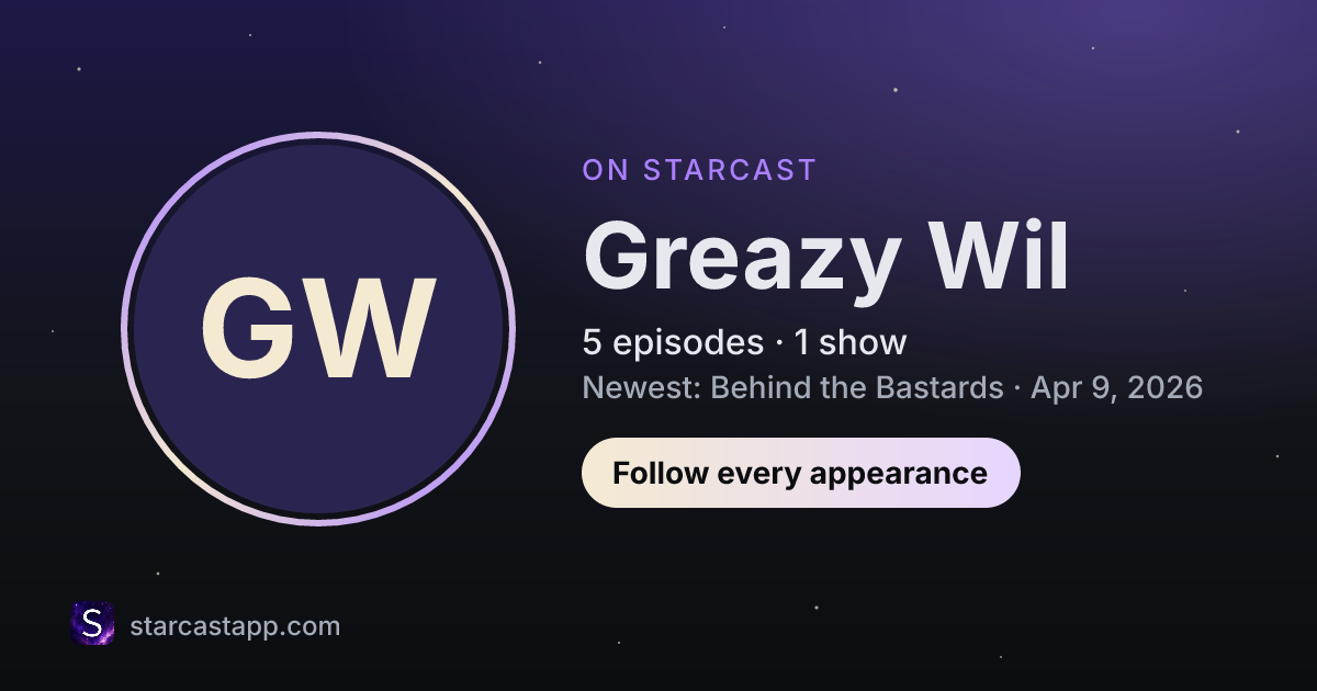 The preview card for Greazy Wil