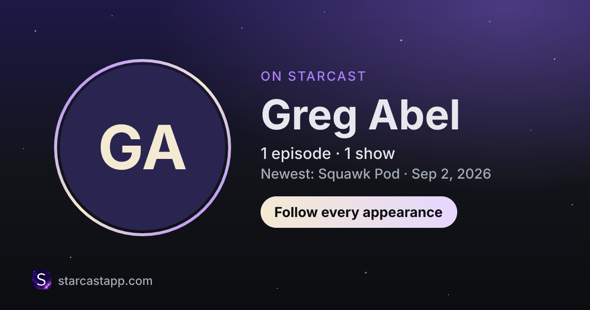 The preview card for Greg Abel