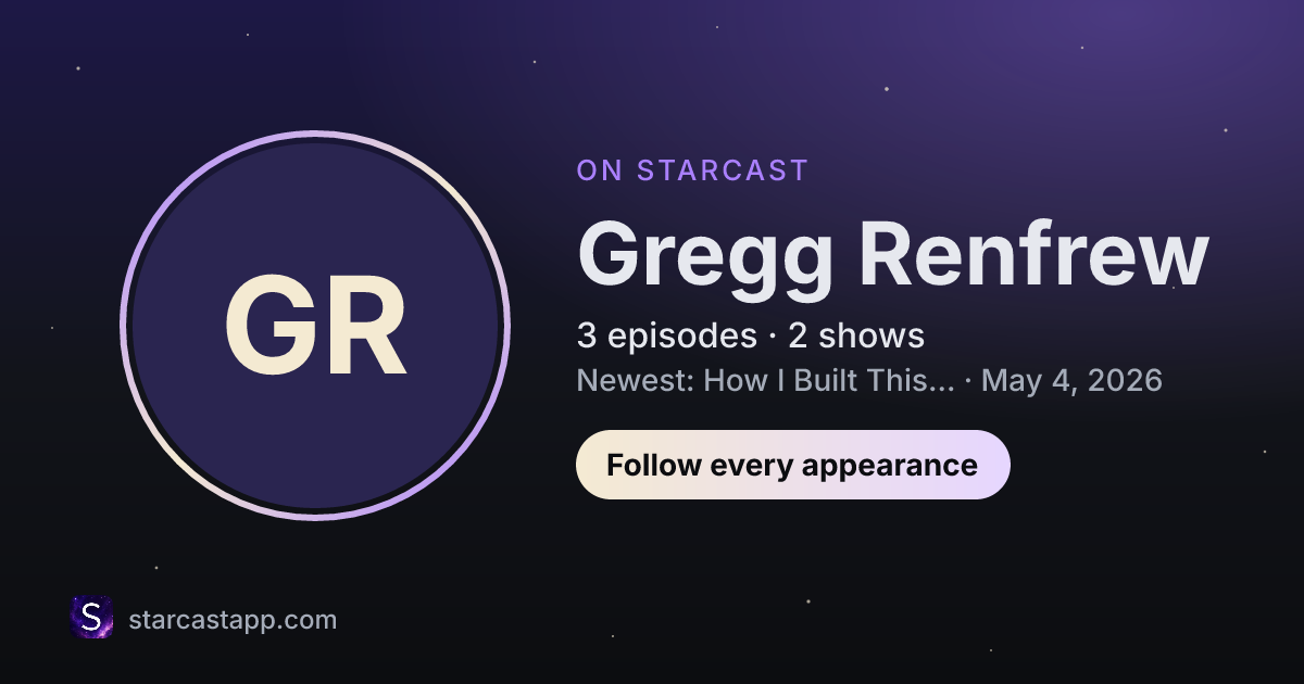 The preview card for Gregg Renfrew