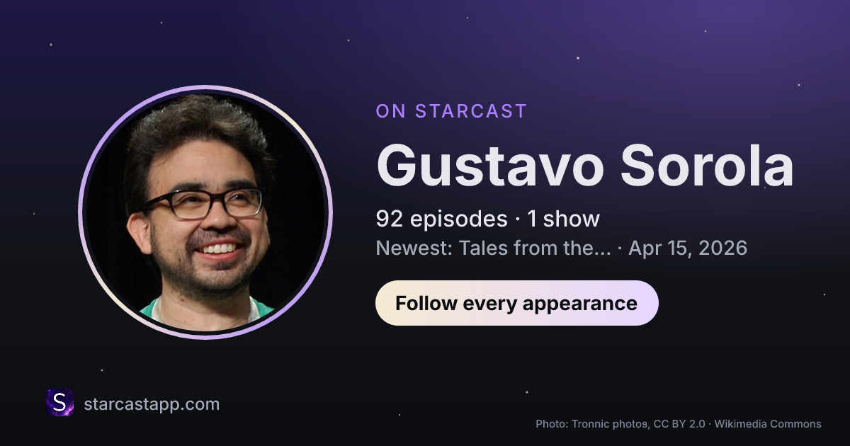 The preview card for Gustavo Sorola