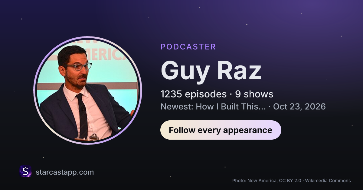 The preview card for Guy Raz