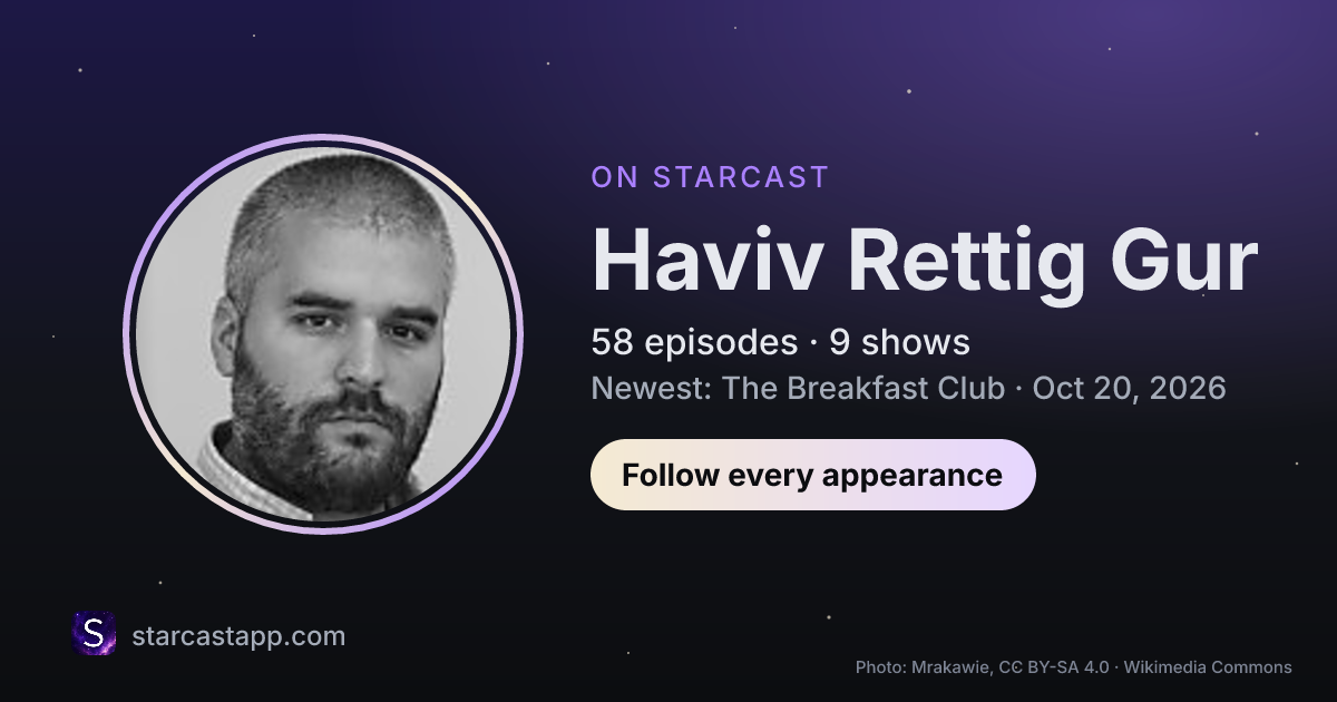 The preview card for Haviv Rettig Gur