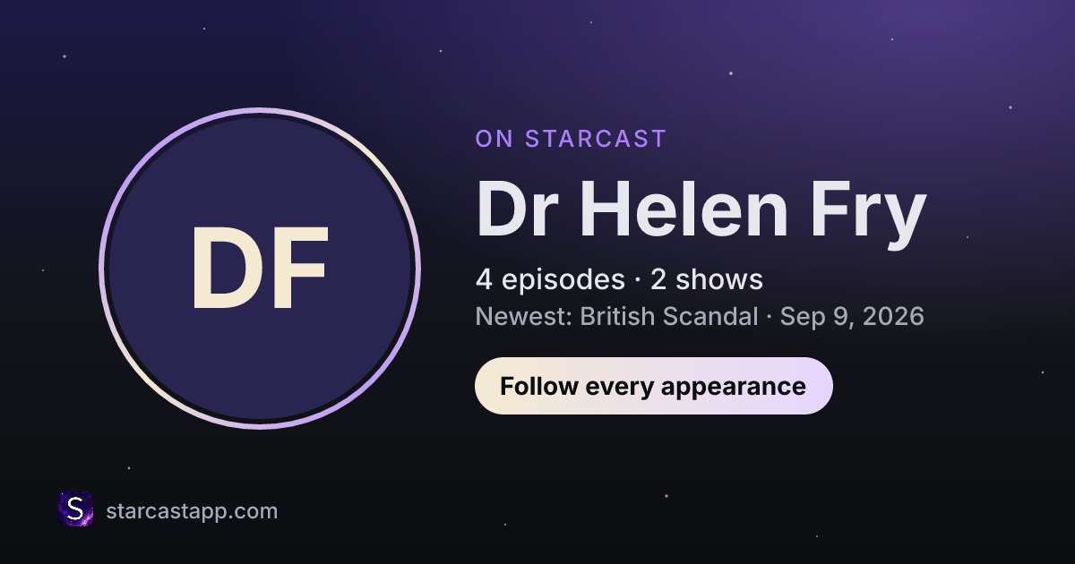 The preview card for Dr Helen Fry