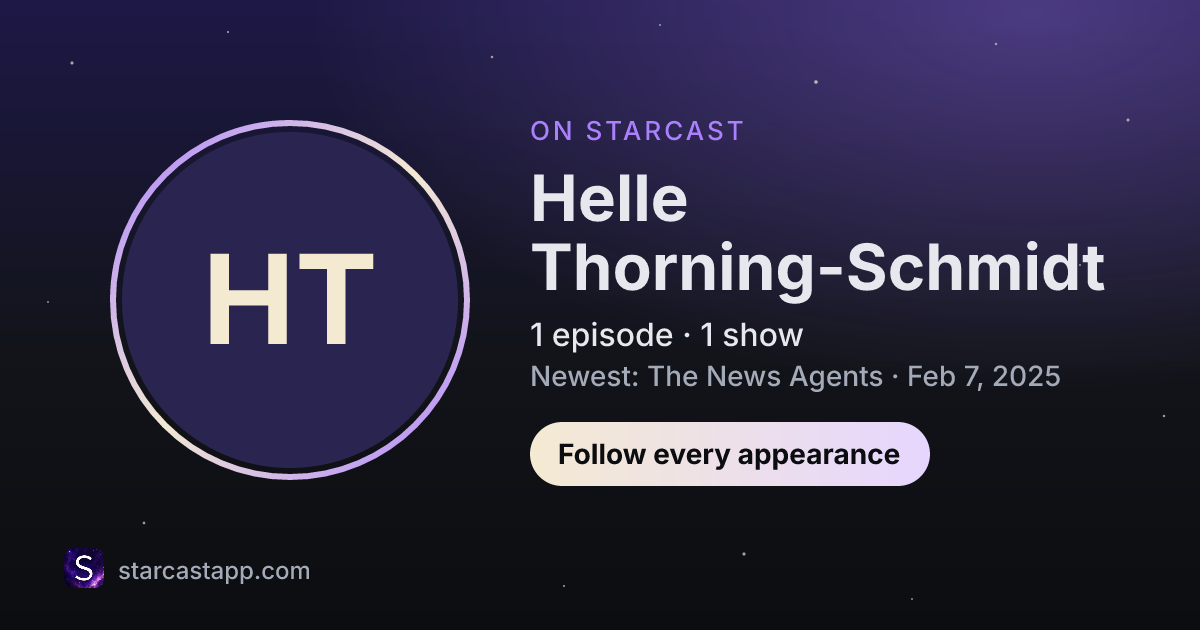 The preview card for Helle Thorning-Schmidt
