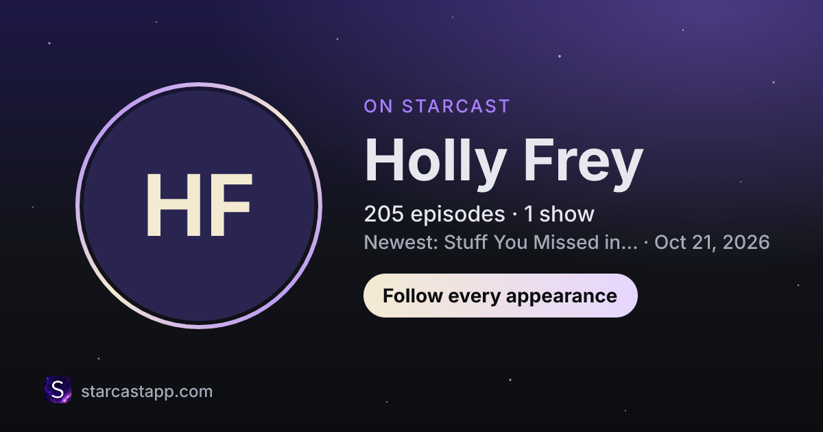The preview card for Holly Frey