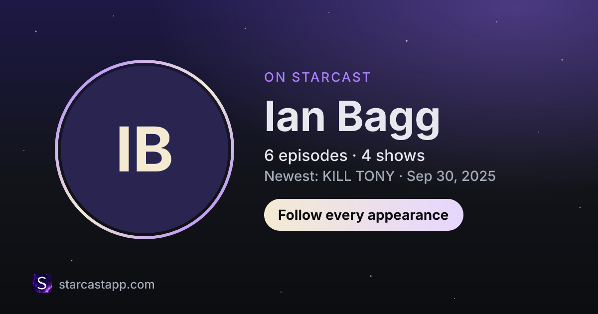 The preview card for Ian Bagg