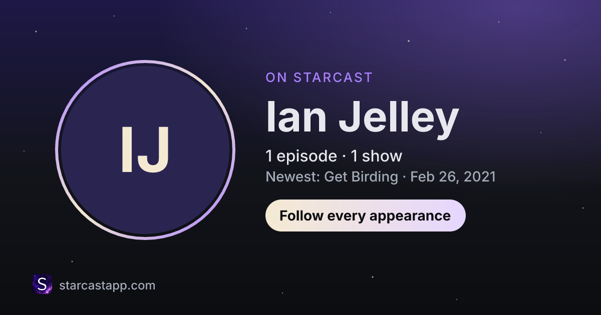 The preview card for Ian Jelley