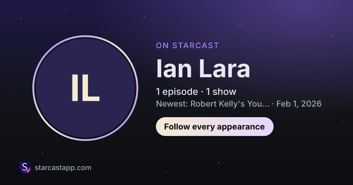 The preview card for Ian Lara
