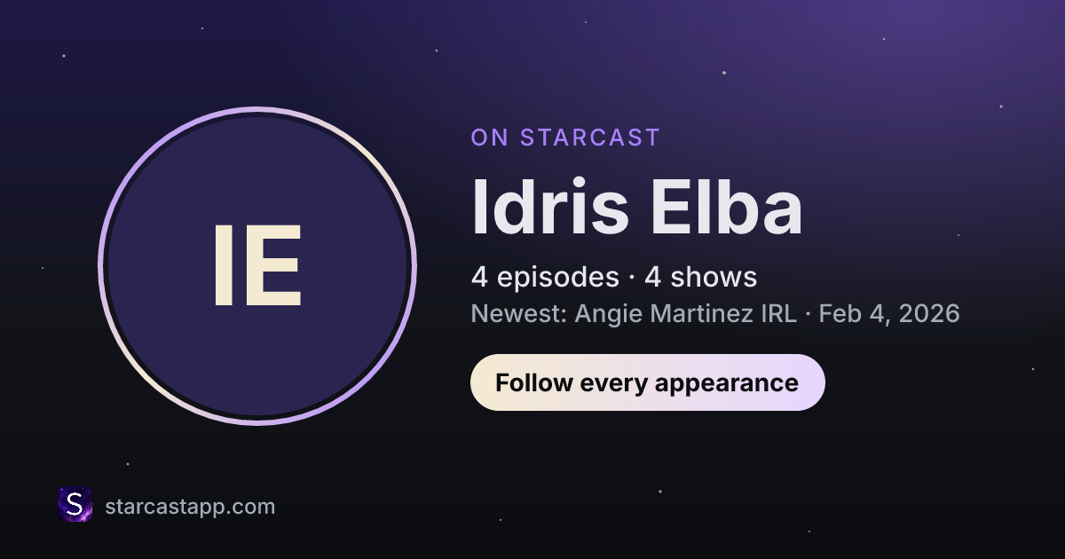 The preview card for Idris Elba