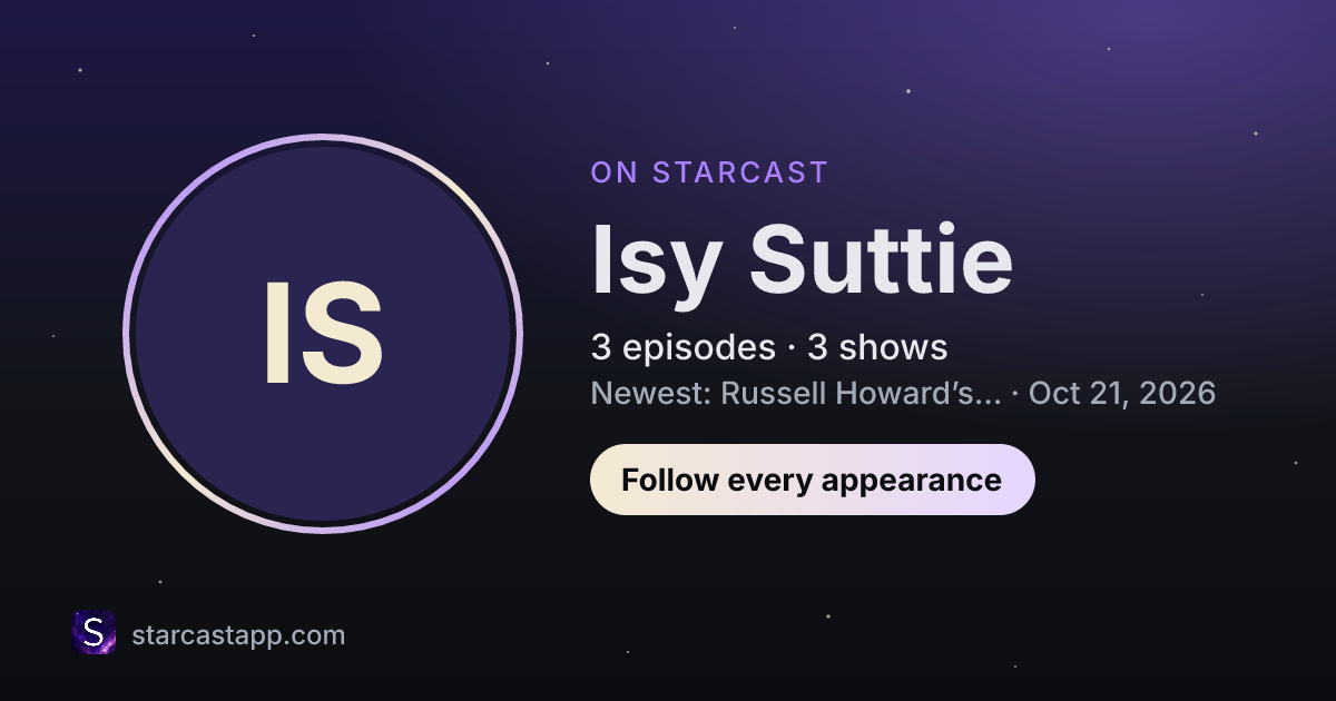 The preview card for Isy Suttie