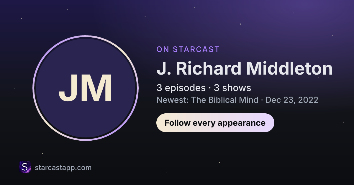 The preview card for J. Richard Middleton