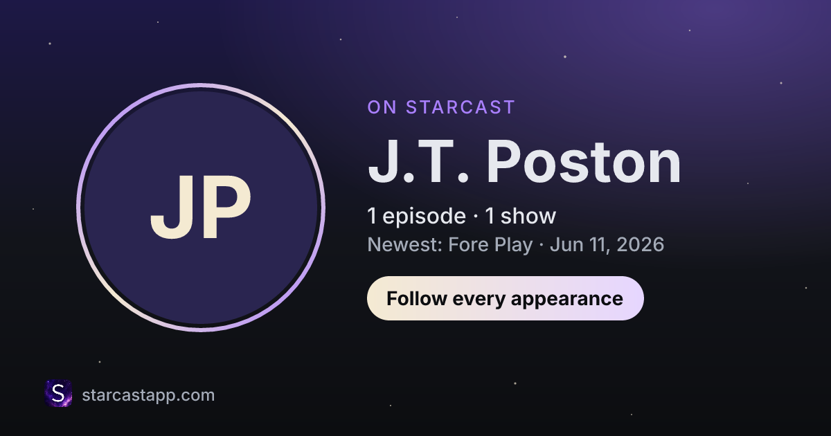 The preview card for J.T. Poston