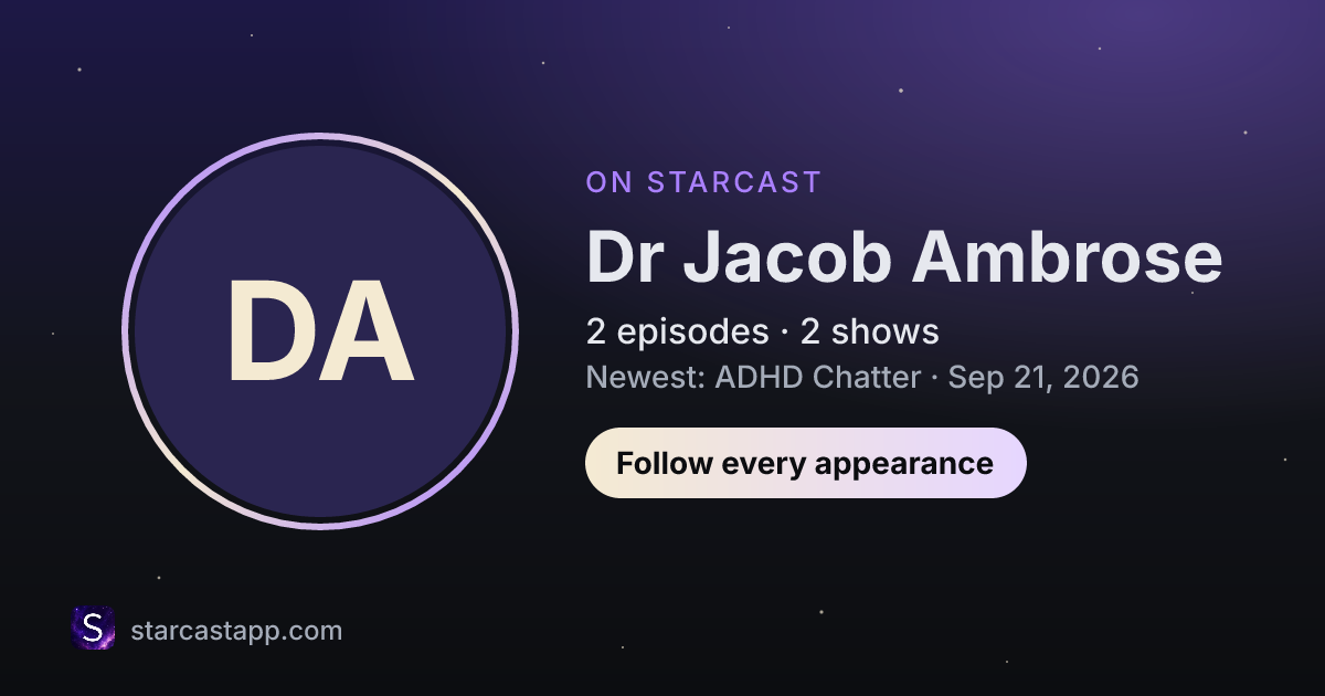 The preview card for Dr Jacob Ambrose