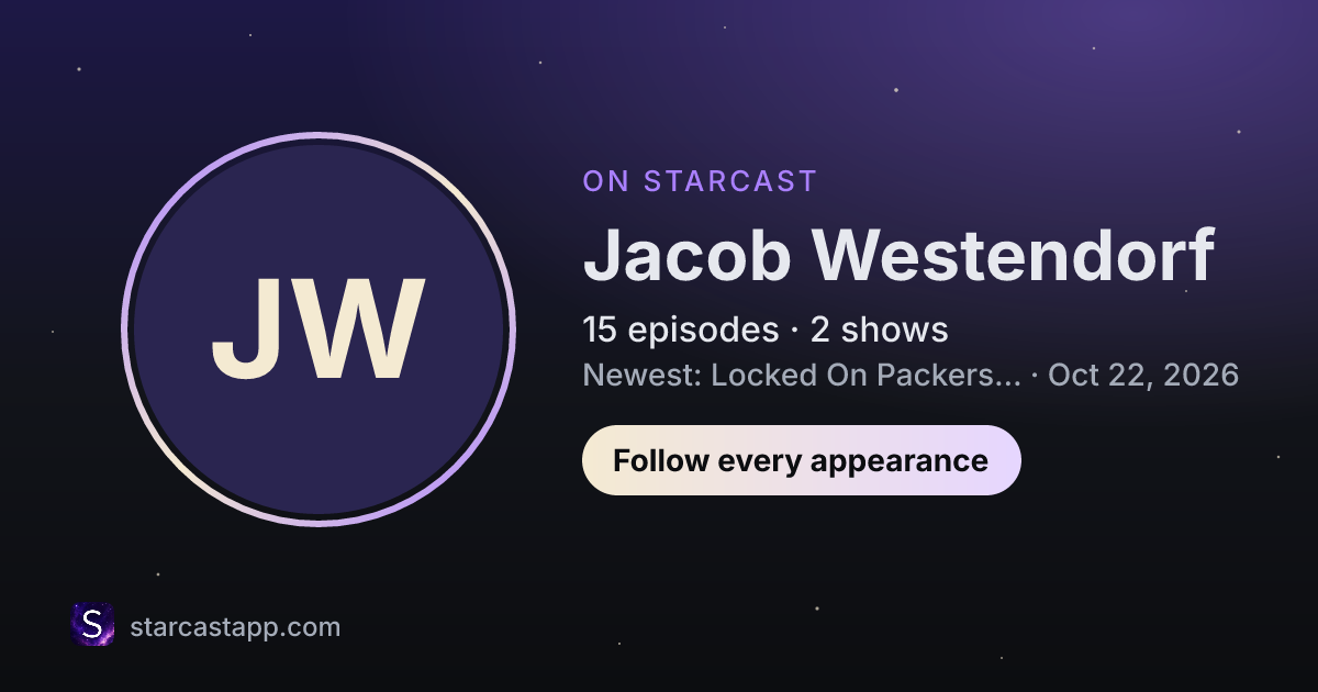 The preview card for Jacob Westendorf