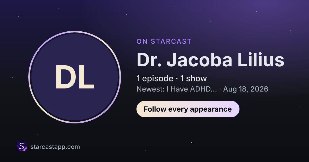 The preview card for Dr. Jacoba Lilius